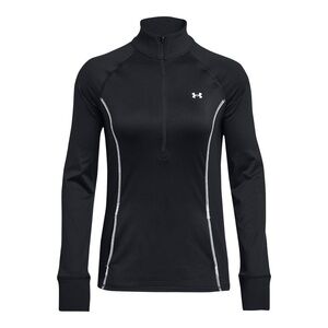 New Under Armour Womens Black 1/2 Zip Pullover Long Sleeve - Size S NWT